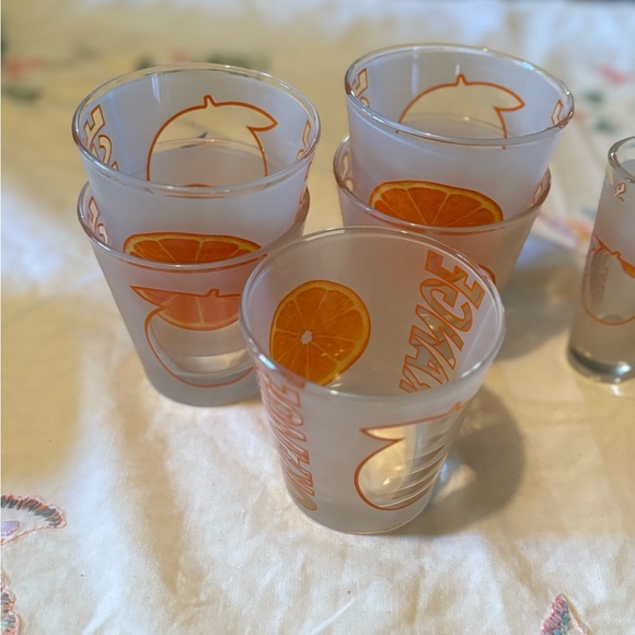 Vintage Orange Slice Glassware Set - Picture 2 of 9